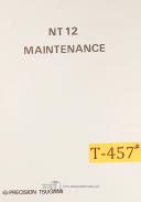 Tsugami NT12, Lathe Maintenance Manual 1984